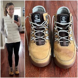 Timberland Euro Swift Hiker Boots in Wheat Nubuck - size 7.5